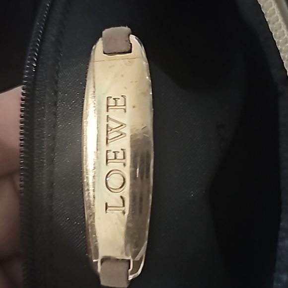 Loewe Rare Damier Teal Pasley  Suede Handbag.. - Picture 4 of 5